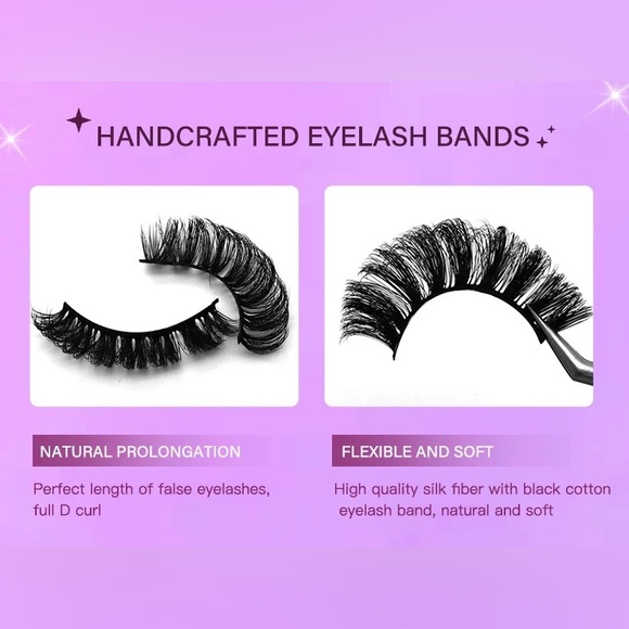 Brand New Set of 7 Fake Eyelashes | 11mm - Picture 5 of 6